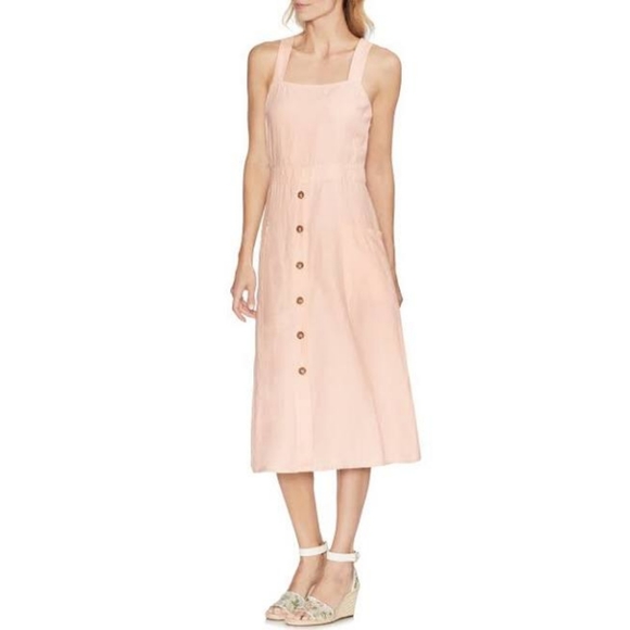 Vince Camuto Dresses & Skirts - NWT Vince Camuto Pink Linen A-Line Summer Dress